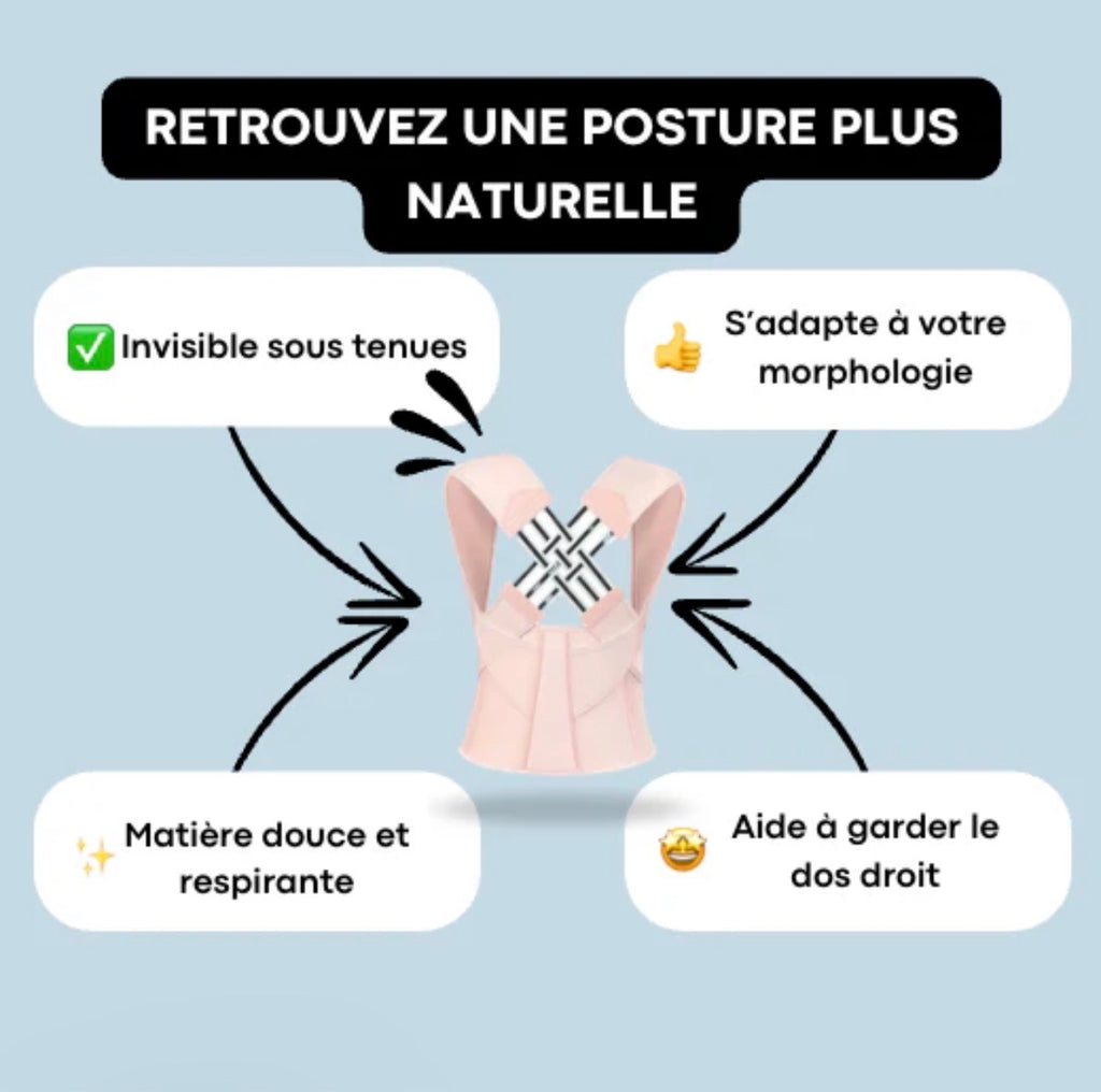 Correcteur de posture - Soulage le dos rapidement